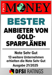 Focus Money - Bester Anbieter Gold